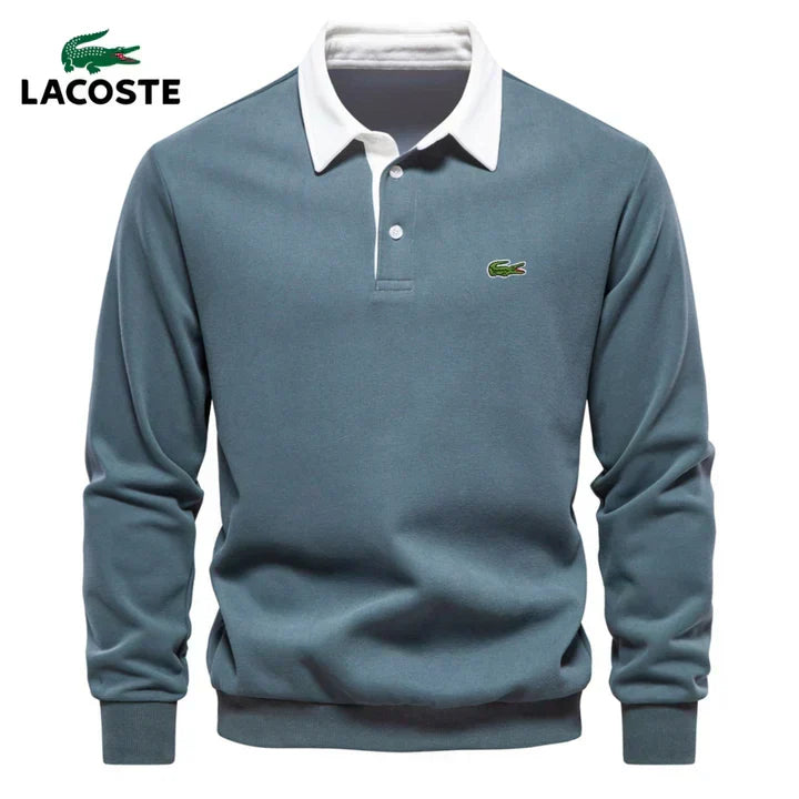 LC Modern Polo-Collar Sweatshirt