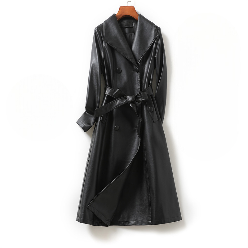 Natalie | Women's Leather Trench Coat