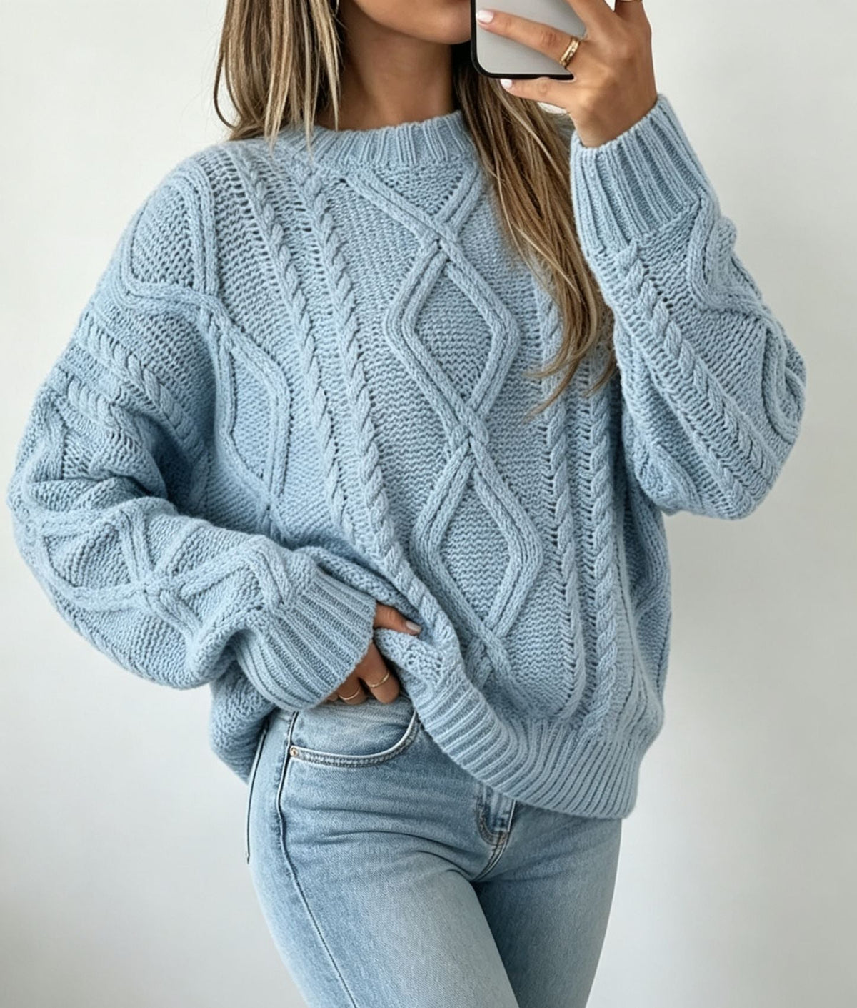 Everly | Women's Oversized Cable Knit Sweater