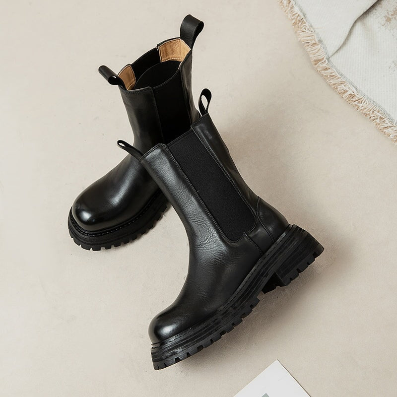 Sophia | Women's Leather Chelsea Boots