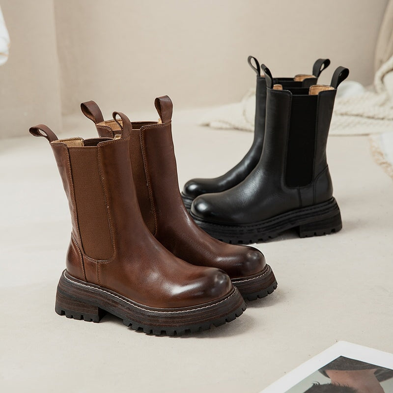 Sophia | Women's Leather Chelsea Boots