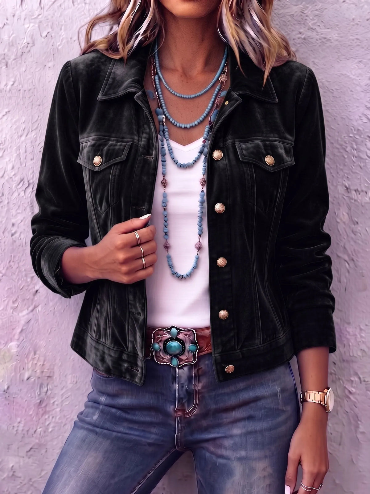 Brynn | Women's Corduroy Trucker Jacket