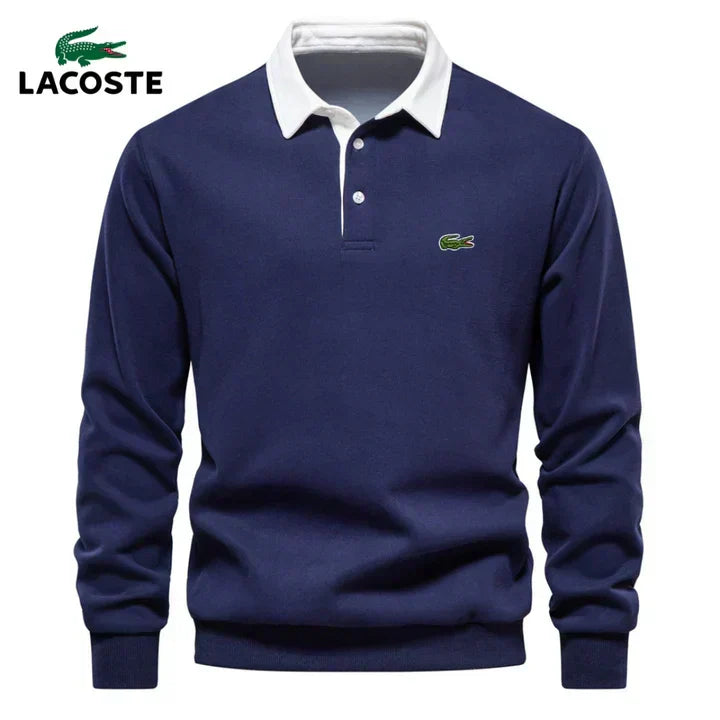 LC Modern Polo-Collar Sweatshirt