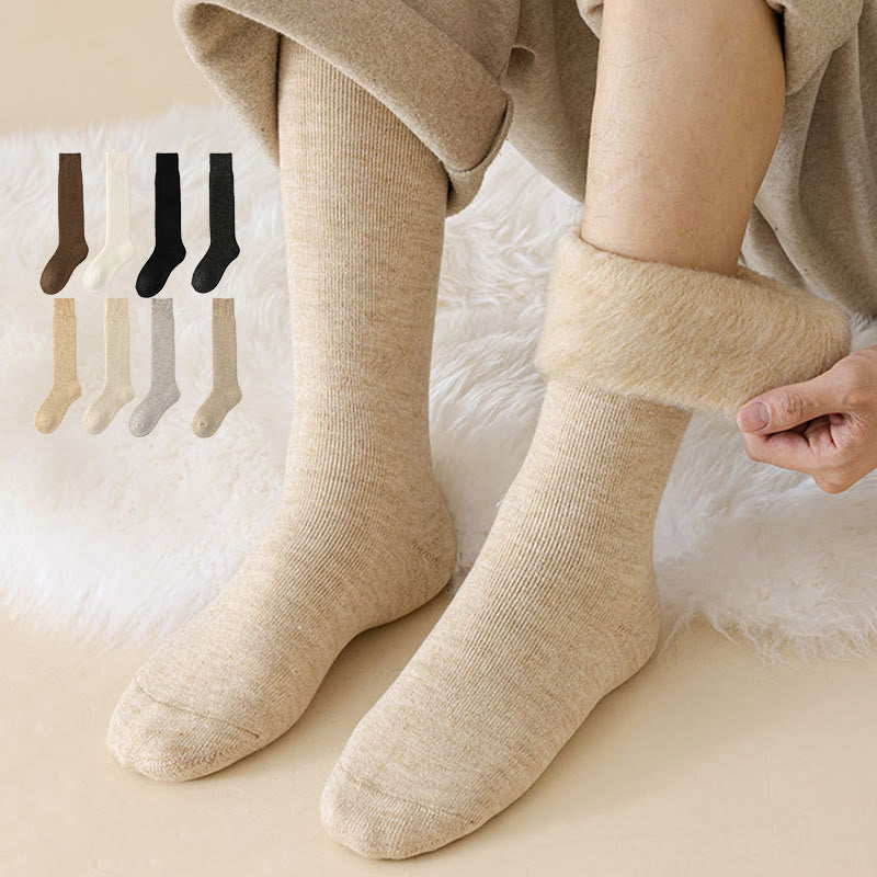 Dianna | Women's Wool Socks - Fleece Lined Knee High Thick