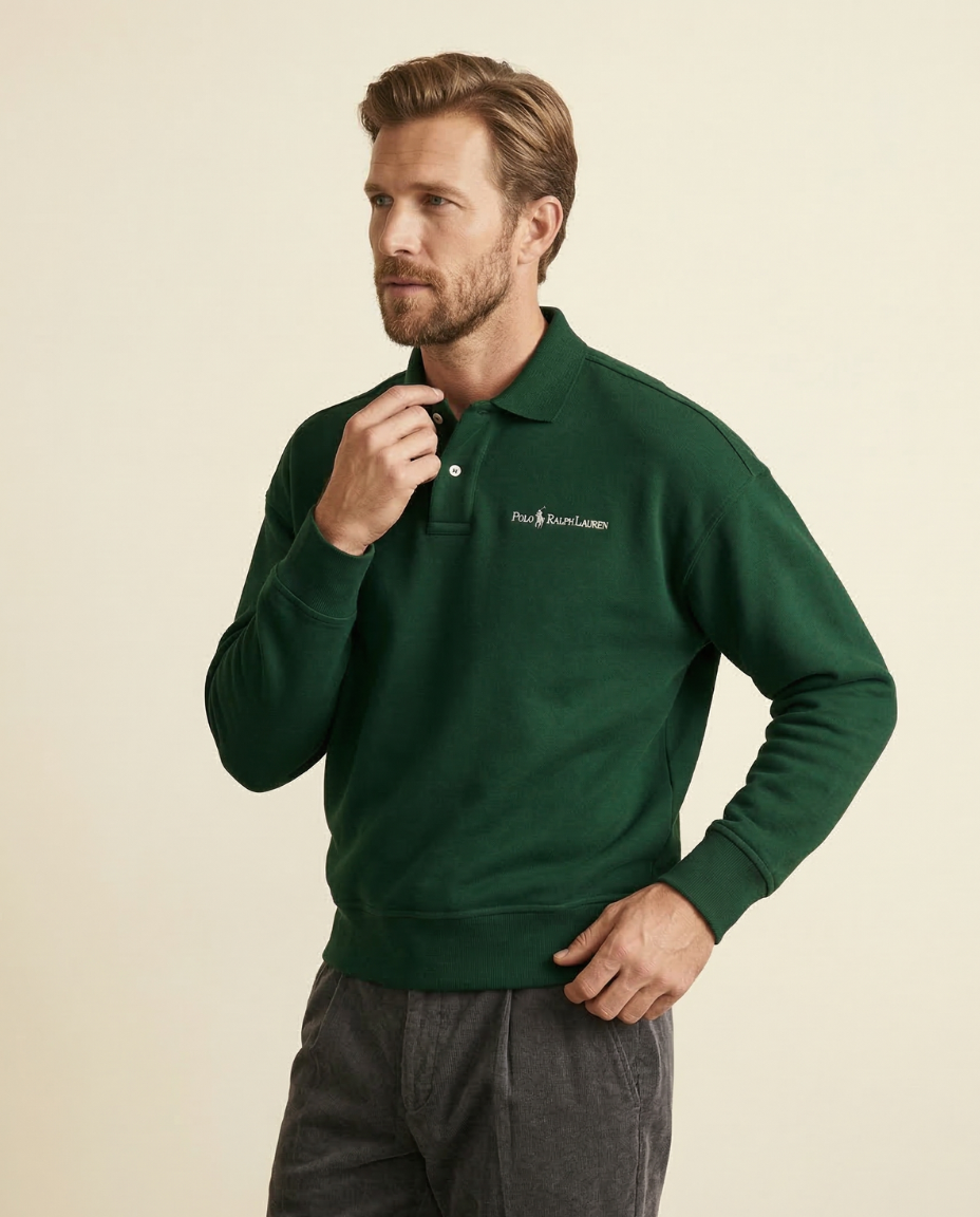 RL Sporting Club Knit Polo Sweater