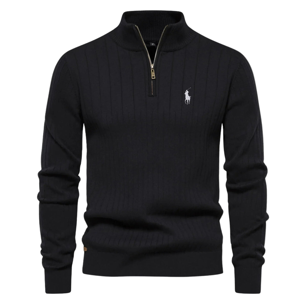 RL Zip-Neck Knit Sweater