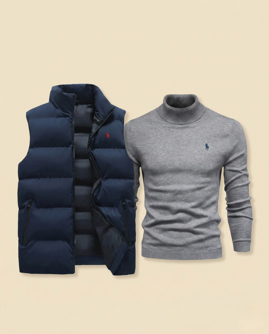 RL Estate Quilted Vest & Pullover Set (CLEARANCE)