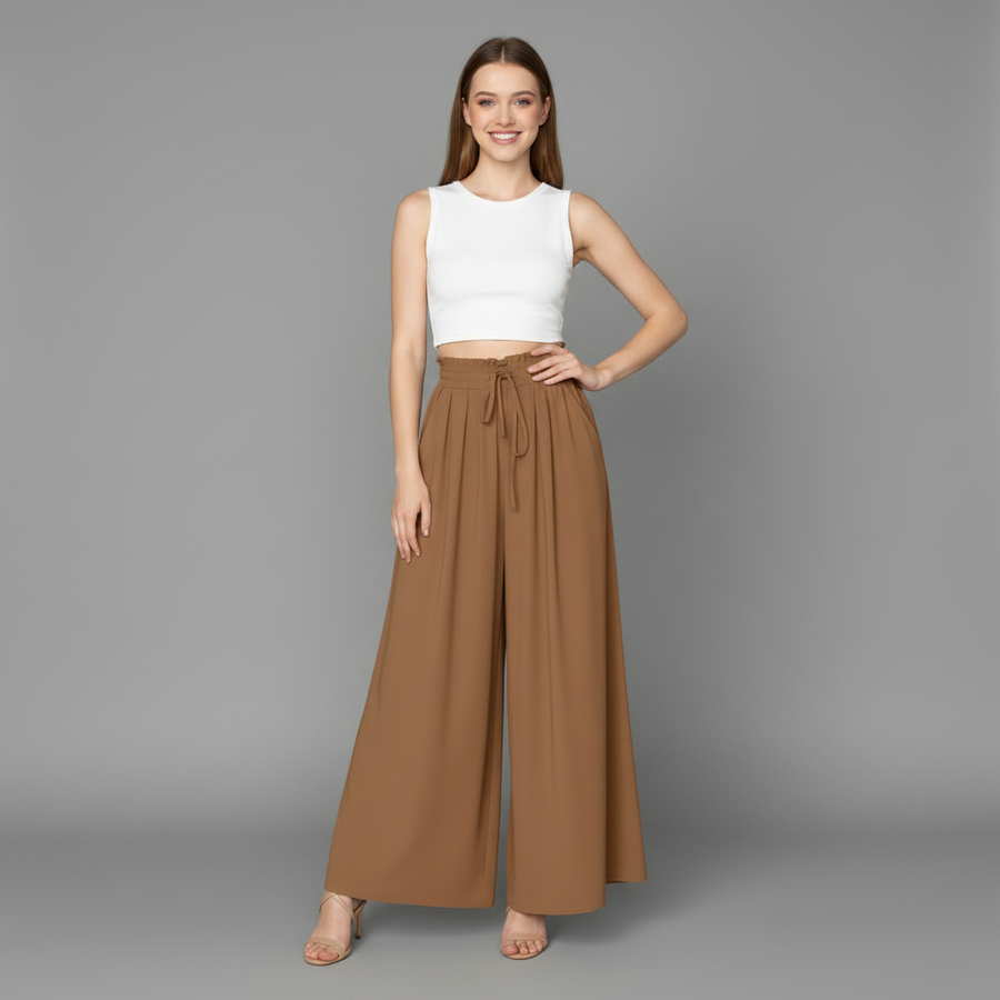 Elegant Black Trousers | Women's Casual Leisure Pants
