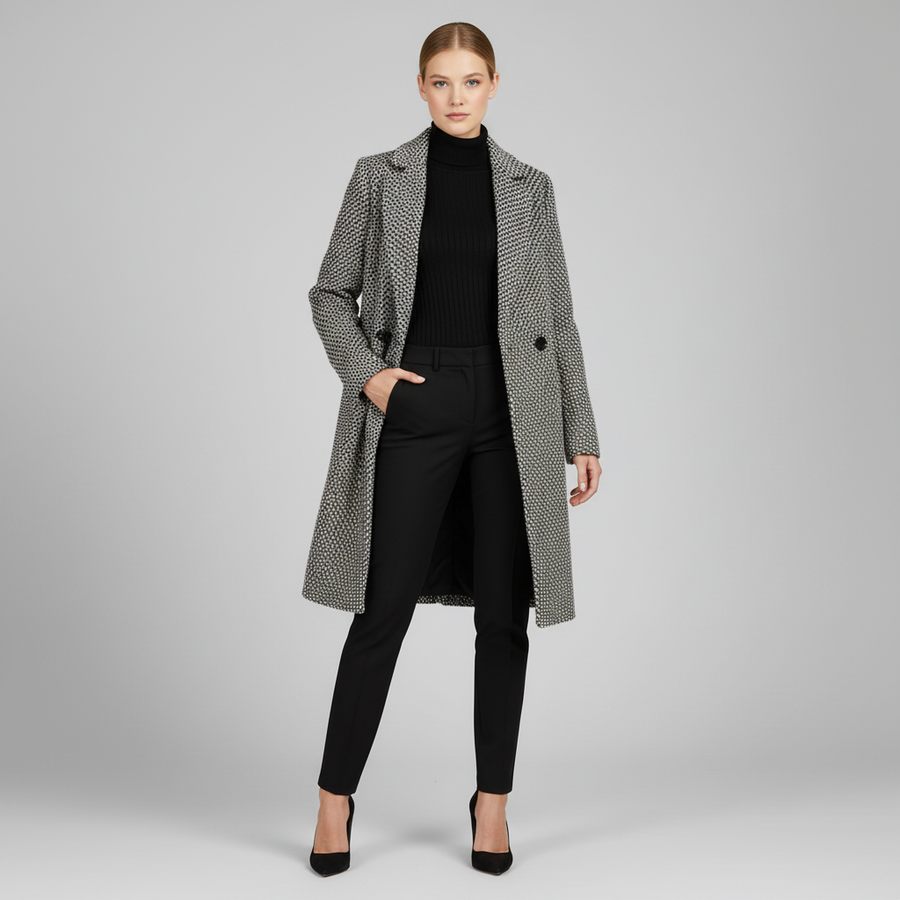 Elegant Wool Coat | Women's Long Winter Coat
