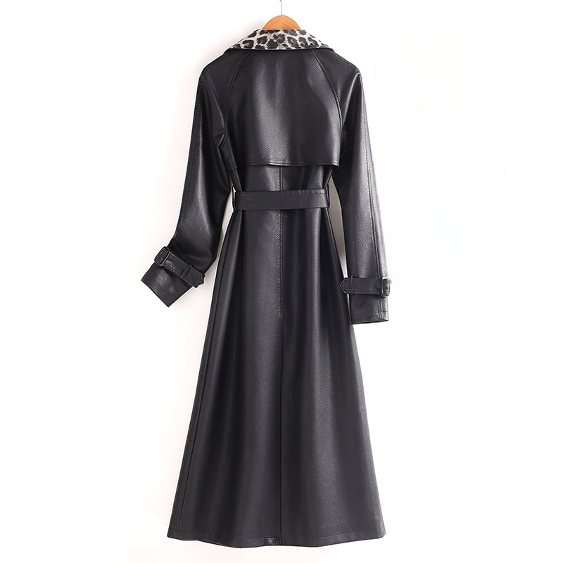 Lucy | Women's Leather Trench Coat