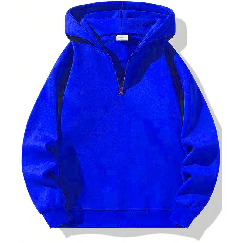 Jared | Men's Hoodie - Half Zip Drawstring Hood