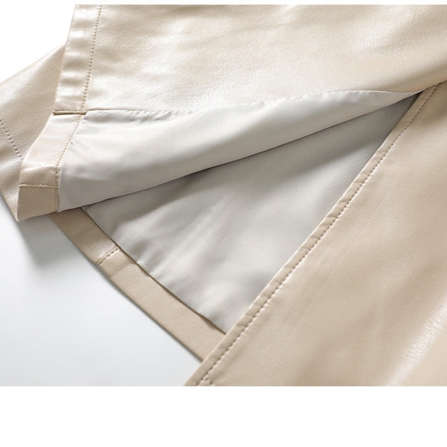 Natalie | Women's Leather Trench Coat