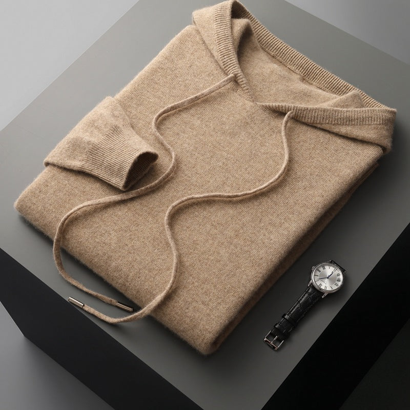 Jeremy | Men's Hoodie - Merino Wool Knit