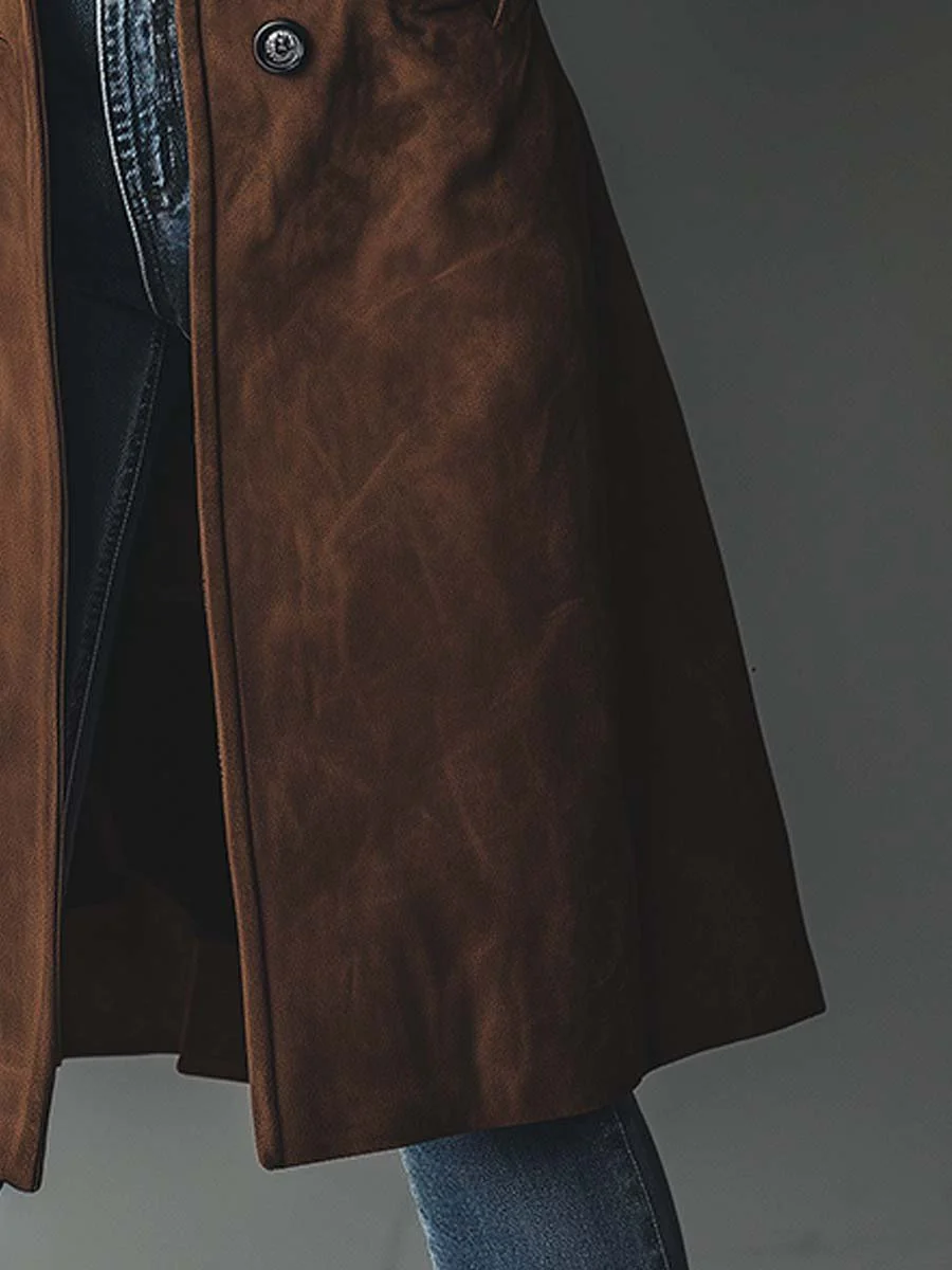 Autumn | Women's Suede Trench Coat