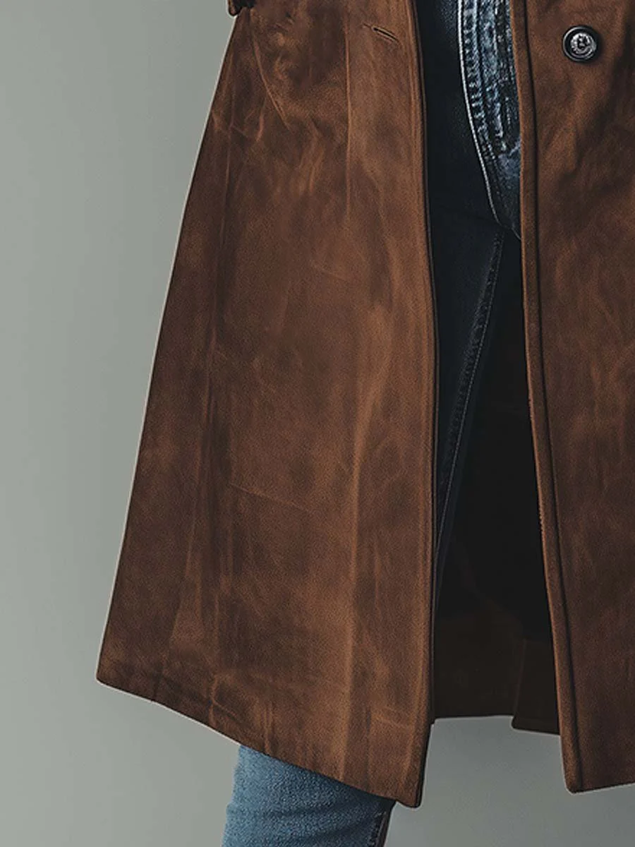 Autumn | Women's Suede Trench Coat