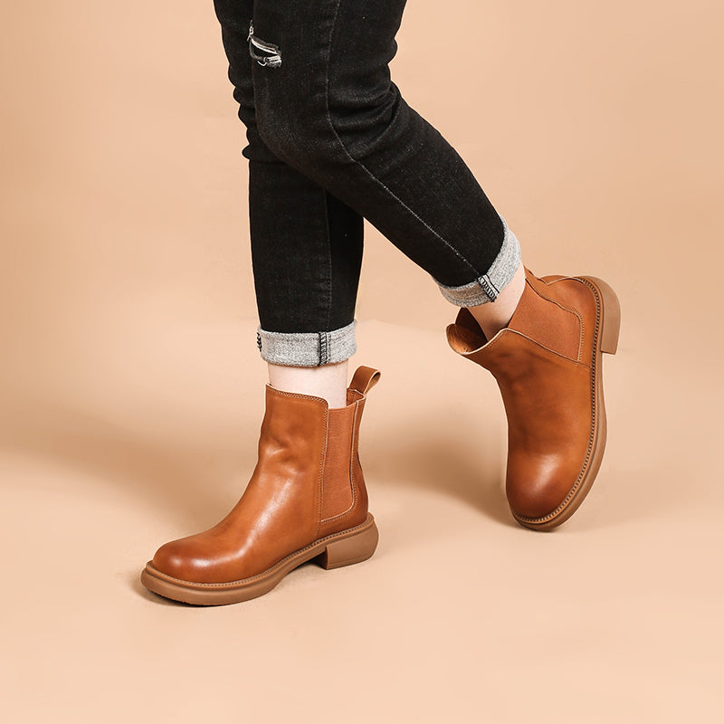Olivia | Women's Leather Chelsea Boots
