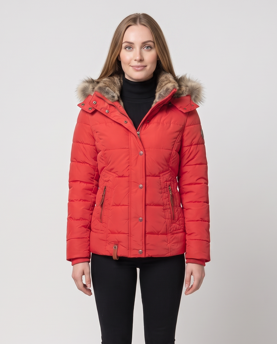 Blake | Women's Hooded Winter Puffer Jacket - Insulated Plush Lined