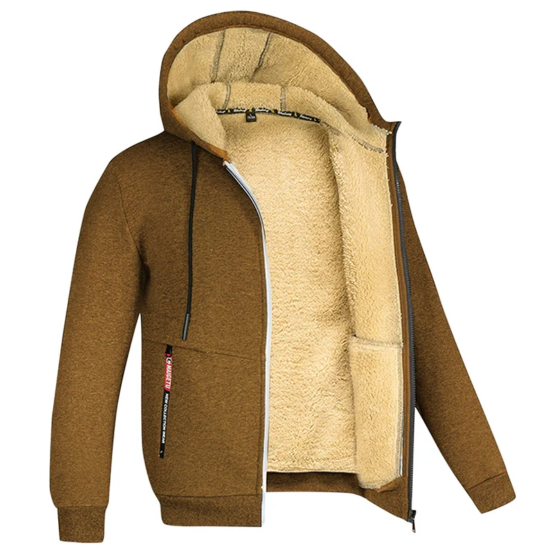 Jason | Men's Hoodie - Sherpa Lined Full Zip Fleece